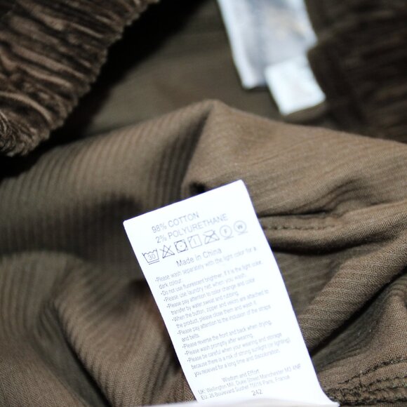 BNWT AW24 GRAMICCI CORDUROY LOOSE TAPERED RIDGE PANT GREEN S - Picture 10 of 15